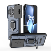 Lichicase porte-anneau magnétique antichoc couverture arrière rigide pour OnePlus Ace 5 5 Pro 13R armure coque de téléphone