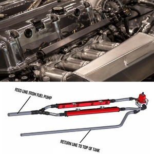 Rail d'alimentation en carburant pour Honda Civic Acura K20 K24, en alliage d'aluminium noir, pièce de modification et d'amélioration - Product Image 2