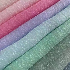 Tissu Organza Coloré Uni Effet Étoilé Froissé pour Robe de Soirée <span class=keywords><strong>et</strong></span> Rideau de Fond - Product Image 1