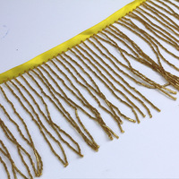 Frange à pampilles perlée de 15 cm pour la danse, la confection de robes, chapeaux, sacs, rideaux et accessoires suspendus - Vente en gros