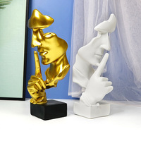 Statue de visage, décoration de la maison européenne, meuble TV, décoration de la véranda, décoration de la maison moderne, ornements en résine, artisanat