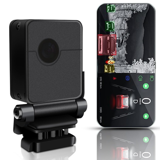 Thermal Imaging Camera Night Vision for Cars 256x192 Pixels 6.25" Display AI Collision Alert & 650ft Detection Dash Cam Recorder