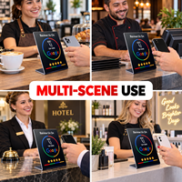 Support de table NFC Google Review Card pour avis clients et évaluations cinq étoiles – Affichage marketing pour entreprises