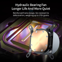 Refroidisseur de processeur liquide AIO personnalisé de 240 mm avec écran LED ARGB, refroidisseur d'eau pour boîtier d'ordinateur de jeu