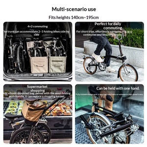 Bicicletta Pieghevole Beky Bikes Skyline 20 Pollici, 7 Velocità, Freni a Disco, Ultra-leggera, Portatile, Ruote in Lega di Alluminio, Tripla Piegatura in Carbonio - Product Image 5