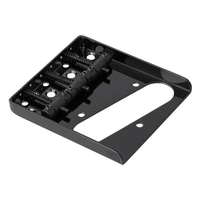 Pont de guitare TL noir à 3 selles avec trou pour micro single-coil pour pièces de guitare électrique