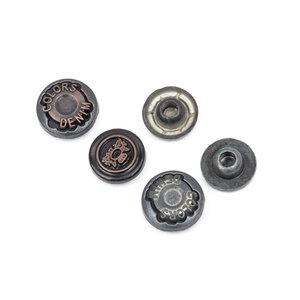Boutons métalliques personnalisés en argent pour chaussures, jeans, rivets, boutons à pression, clous pour vêtements en denim et cuir - Product Image 4