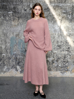 Pull en cachemire pur à 100 % pour femme, dos découpé, col rond oversize, nœud papillon, manches classiques, anti-plis, respirant, doux et moelleux