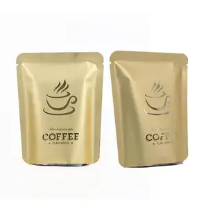 Custom Digital Printing Frosted Eco-friendly Small Sachet Packaging Resealable Coffee Sachet Packaging