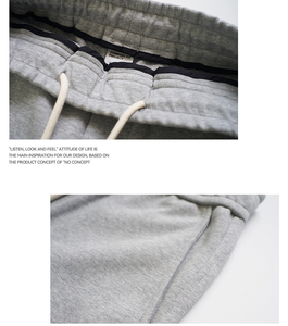 <span class=keywords><strong>Pantaloni</strong></span> Sportivi <span class=keywords><strong>Grigi</strong></span> da <span class=keywords><strong>Uomo</strong></span>, Stile Oversize Casual, Modello Dritto, Abbigliamento Maschile, Vendita all'Ingrosso, Logo Personalizzabile - Product Image 5