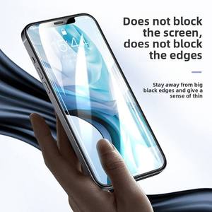 Film de protection en verre anti-traces de doigts haute définition 0,3 mm de qualité supérieure, grand arc blanc pour téléphones mobiles Apple 17 Pro Max 16 Plus, dureté 9H - Product Image 2