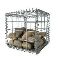 Prezzo di fabbrica saldato gabbione scatola metallica gabbia di pietra/stecche