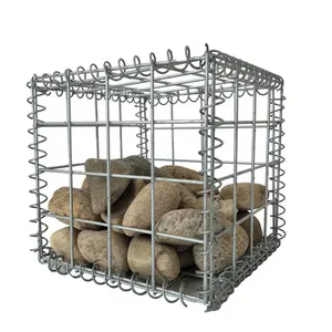 Caja de alambre de Gabion soldado, jaula de Piedra/Gaviones, precio de fábrica