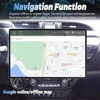 Radio Multimedia para Auto con Android 15 y Carplay de 13.3 Pulgadas para Toyota Hilux 2016-2020, Navegación GPS, Reproductor, WIFI, 4G, DSP, Estéreo