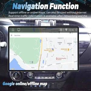 Radio Multimedia para Auto con Android 15 y Carplay de 13.3 Pulgadas para <span class=keywords><strong>Toyota</strong></span> <span class=keywords><strong>Hilux</strong></span> 2016-2020, Navegación GPS, Reproductor, WIFI, 4G, DSP, Estéreo - Product Image 5