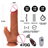 Vente en gros de jouets sexuels chauffants en silicone liquide télécommandés, vibromasseurs réalistes pour clitoris, godemichés à mouvement de poussée pour femmes, masturbateurs