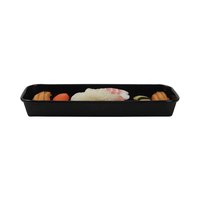 Boîte à sushi jetable à motif de matériau biodégradable personnalisable de qualité supérieure à emporter Plateau à sushi