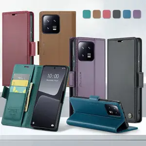 CaseMe Wallet Case for Xiaomi 13 Pro 12t 11t 10 9 Mobile Cover PU Leather Kickstand Smart Muti-Cards for Xiaomi 13 Phone Case