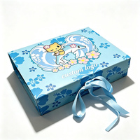Boîte cadeau rigide magnétique pliable pour vêtements d'enfants avec logo personnalisé, emballage pour vêtements d'enfants, fournisseur de boîtes rigides en papier en gros