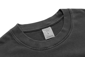 Camisetas de algodón lisas al por mayor para hombre, camisetas básicas de alta calidad para impresión personalizada. - Product Image 4
