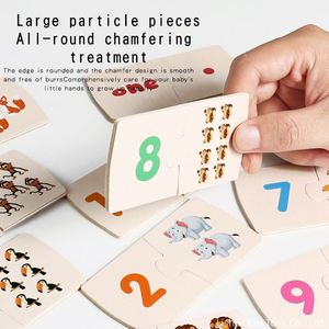 Juguete de Matemáticas Tempranas con Temática de Animales Adorables, Rompecabezas de Madera para Emparejar Números, Rompecabezas de Números y Conteo con Autocorrección - Product Image 4