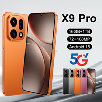 Últimas Tendencias X9 Pro, Teléfono Inteligente Android Original, 7.3 Pulgadas, 16GB+1TB, Desbloqueo Facial, GPS, Entretenimiento Diario, Teléfono Móvil para Oficina