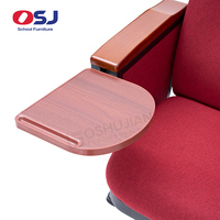 Chaise d'auditorium moderne OSJ avec tablette d'écriture, mobilier de théâtre, salle de conférence scolaire, chaises inclinables pour cinéma, utilisation hôtelière