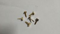 Officemate Fasteners 0.55 Inch Shank Round Head Brass Plated Metal Paper Clips
