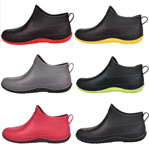 Chaussures <span class=keywords><strong>de</strong></span> <span class=keywords><strong>pluie</strong></span> étanches pour hommes, bottes basses, <span class=keywords><strong>de</strong></span> <span class=keywords><strong>grande</strong></span> <span class=keywords><strong>taille</strong></span>, pour la cuisine, la randonnée, article <span class=keywords><strong>de</strong></span> <span class=keywords><strong>pluie</strong></span>, tendance, en PVC, automne - Product Image 1
