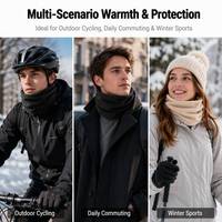 Cache-cou tubulaire en polaire polyester couleur unie personnalisé, coupe-vent et doux, idéal pour l'extérieur par temps froid