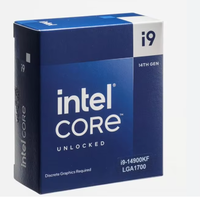 Baru untuk Intel Gen 14 Core I9-14900KF CPU 24-Core 2.40GHz LGA-1700 125W 36MB L2 Cache 2MB L3 Cache