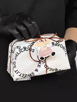 Feuilles de papier sulfurisé personnalisées imprimées quadricolore en offset, en pâte recyclée, pour l'emballage alimentaire du pain, des gâteaux, des pâtisseries et des snacks