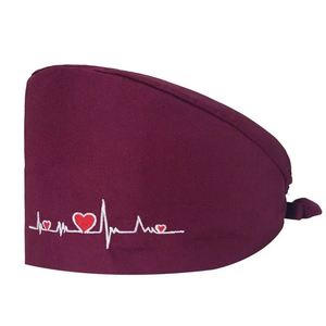 Customizable Medical <b>Scrub</b> <b>Caps</b> Knitted Cotton Blends Unisex OEM Service with Unique Colors and Logo - Product Image 3