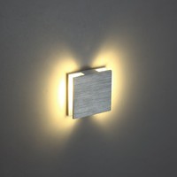 Applique murale LED 1W intérieure/extérieure en aluminium, blanc chaud 3500K, CRI 95, design moderne, éclairage encastré d'angle pour appartements et couloirs