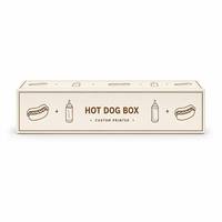 Boîte de conditionnement personnalisée en carton recyclable pour corndogs coréens, sushis, gaufres et autres snacks, avec revêtement UV