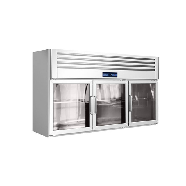 Commercial Wall Mounted Refrigerator Desk Type Stainless Steel Mini Refrigerated Display Cabinet Refrigerator