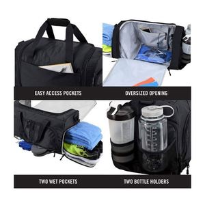 Free Sample Gym Bag <b>For</b> <b>Women</b> Duffle Travel Bags <b>For</b> Men Outdoor Backpack With Separate Space <b>For</b> Sports Bag <b>Shoes</b> - Product Image 3