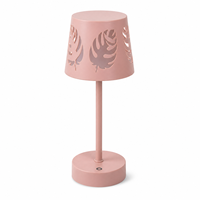 Wiederaufladbare Touch-Dimmbare LED-Tischlampe mit Stern-Blumen-Ausschnitt aus ABS+Eisen, USB-C, 3 Farbtemperaturen, Mehrfarbig, Batteriebetrieben, Nachttischlampe