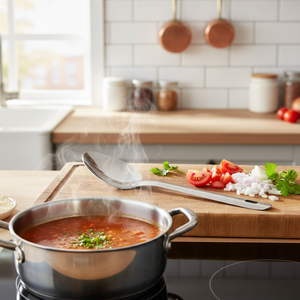 CASAMAX WL AS-1551-30 Mestolo in Acciaio Inox-30*6,5 Cm-Manico in Lega di Alluminio Antiscivolo-Utensile da Cucina Durevole - Product Image 3