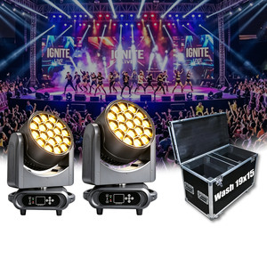 Luz Móvil LED RGBW 4 en 1 de 19x15W con Zoom, Efecto Ojo de Abeja, DMX512, Iluminación Profesional para Escenarios, Bodas, Eventos, Espectáculos, Clubes, DJ, Discotecas - Product Image 1
