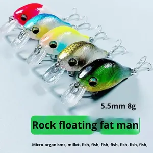 Mồi câu giả bằng nhựa hình cá nhỏ, ba móc câu, chất liệu thiếc mờ, kích thước 5,5 inch, trọng lượng 8g, dùng câu cá bass. - Product Image 3