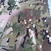 Tela Elástica de Nailon con Estampado de Camuflaje, Tejido Impermeable de 4 Vías, 240GSM, para Ropa Táctica