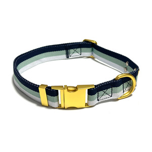 Collar de perro mascota con hebilla de Metal dorado de liberación rápida ajustable de diseño personalizado - Product Image 3