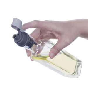 Botella Magnética Cuadrada de Vidrio para Aceite y Vinagre, Apta para <span class=keywords><strong>Microondas</strong></span>, Antiderrames, con Boquilla de Silicona y Logotipo Personalizado para Fiestas - Product Image 4