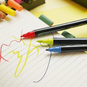 NOVISON Dual Tip Brush Tip Acrylic <b>Paint</b> Markers 120 Colors Permanent Ink for Paper Use - Product Image 2