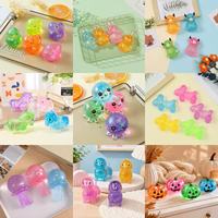 Squishies animaux marins scintillants en maltose, jouets sensoriels mignons et doux pour enfants et adultes, anti-stress, cadeaux de fête
