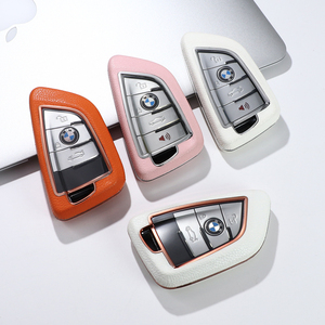 BMW xe sang trọng Key trường hợp chất lượng cao da Key Fob bìa cho X1 X3 X5 X6 2 du lịch 5/7 loạt 3 nút thiết kế - Product Image 3