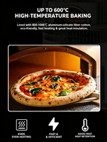 Four à pizza commercial en mosaïque, four à pizza mobile en forme de dôme, four à pizza pour restaurant, pizzeria