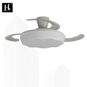 Ventilateur de plafond LED moderne avec télécommande Maison intelligente Salon Base ronde Forme élégante Design élégant - Product Image 4