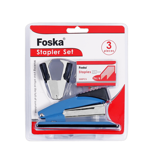 Set di 3 Graffatrici in Metallo Resistenti con 500 <span class=keywords><strong>Graffette</strong></span> 24/6 e Smacchiatore, Articoli per Ufficio in Offerta - Product Image 1